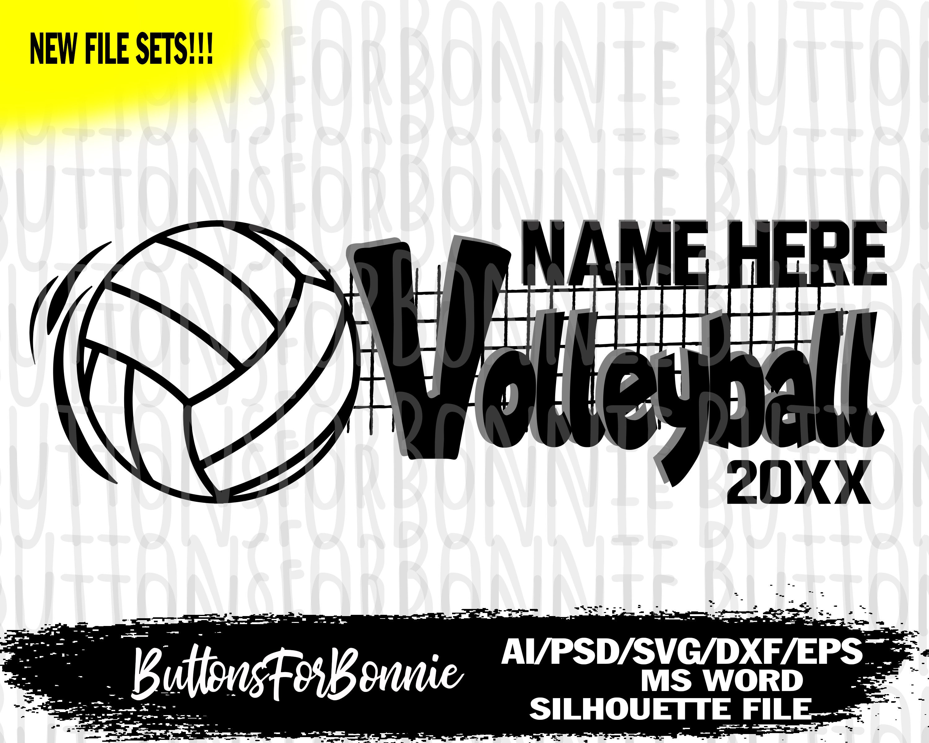 Download Volleyball Svg Volleyball Vector Volleyball Emblem Volleyball Team Volleyball Net Cutting File Name Team Name Shirt