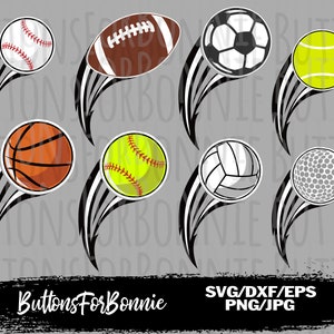 Sport svg, swoosh, baseball, basket, tennis, softball, pallavolo, calcio, calcio, golf, svg, dxf, eps, file tagliato, silhouette, cricut