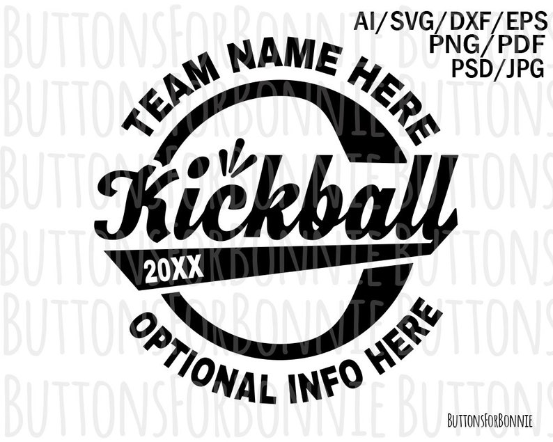 Kickball svg kickball team kickball tournament kickball | Etsy