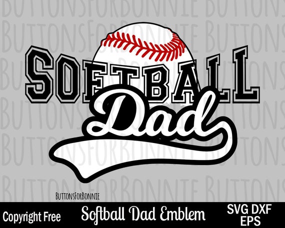 Download Softball Dad Svg Softball Svg Dad Svg Digital Cutting File Etsy