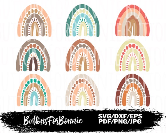 Download Boho rainbow boho svg rainbow svg boho clipart rainbow | Etsy