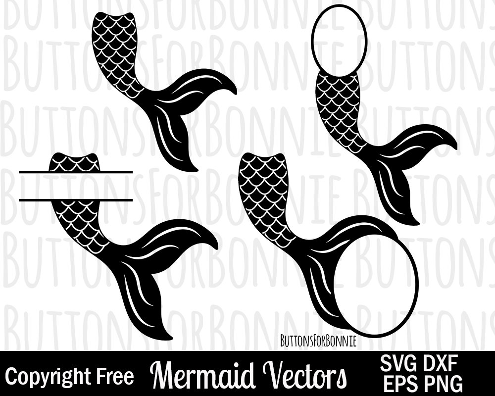 Download Mermaid Vector Mermaid SVG mermaid tail digital cutting | Etsy