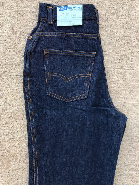 high rise levis orange tab