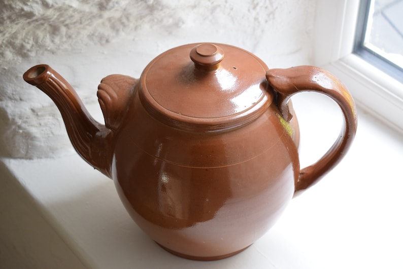 Large Stoneware Teapot Huge Teapot Decorative Teapots Etsy