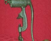 Antique Industrial Cast Iron Hand Cranked Grinder By Enterprise Mfg., Model 101 Made In Philadelphia, Pa. USA, Pat. Aug. 1, 1899, Vintage