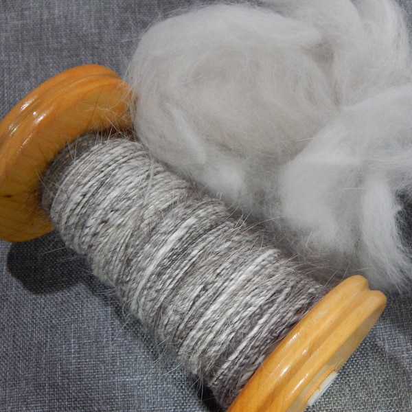 Prime French Angora Fiber Sold by the 1/2 Ounce, Prime French Angora Wool, Angora Fiber, Luxury Fiber