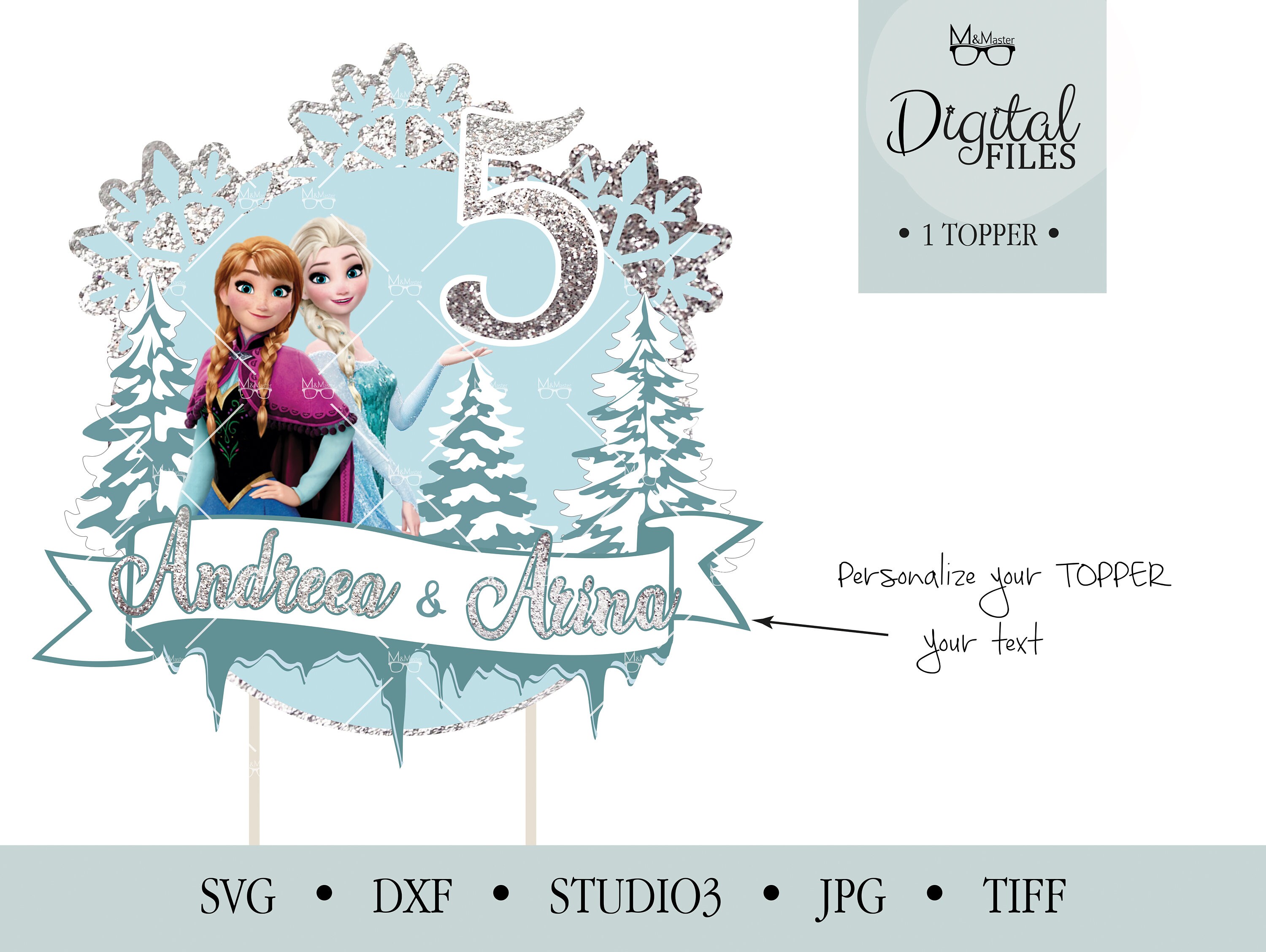 Frozen Cake Topper Frozen Party Decorations Elsa Party Etsy Australia