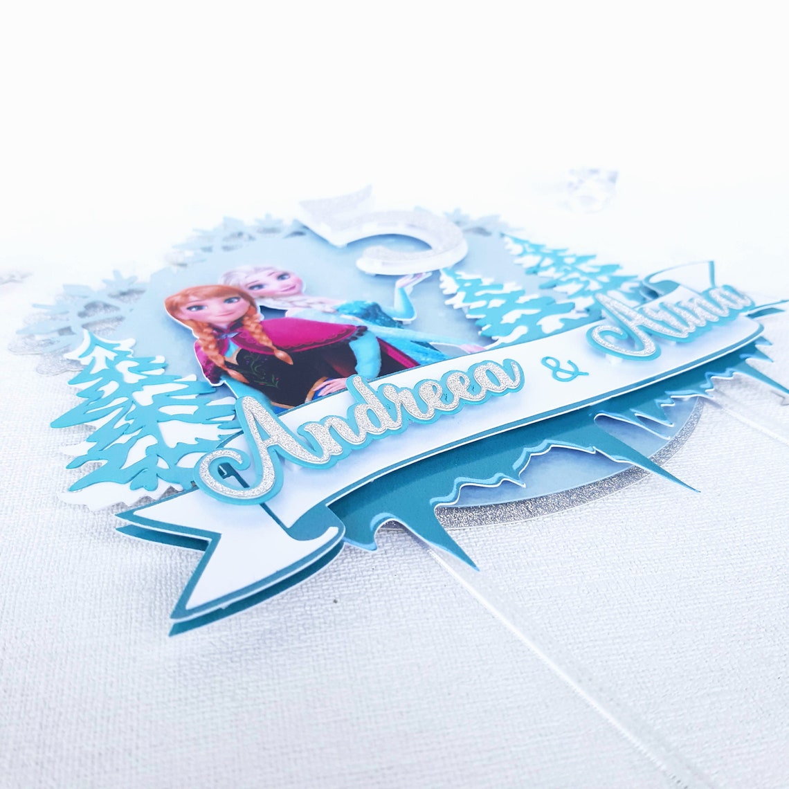 Frozen cake topper Frozen Party Decorations Elsa Party Etsy