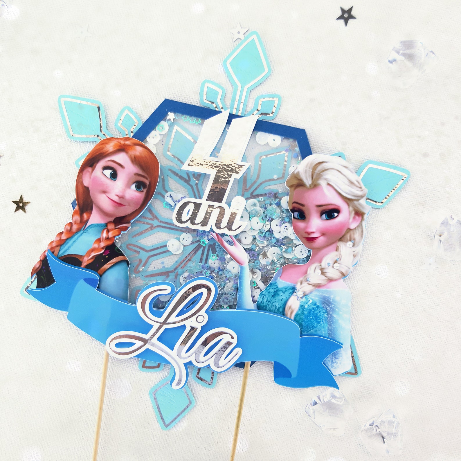 Frozen Cake Topper , Frozen Party Decorations , Elsa Party Birthday ...
