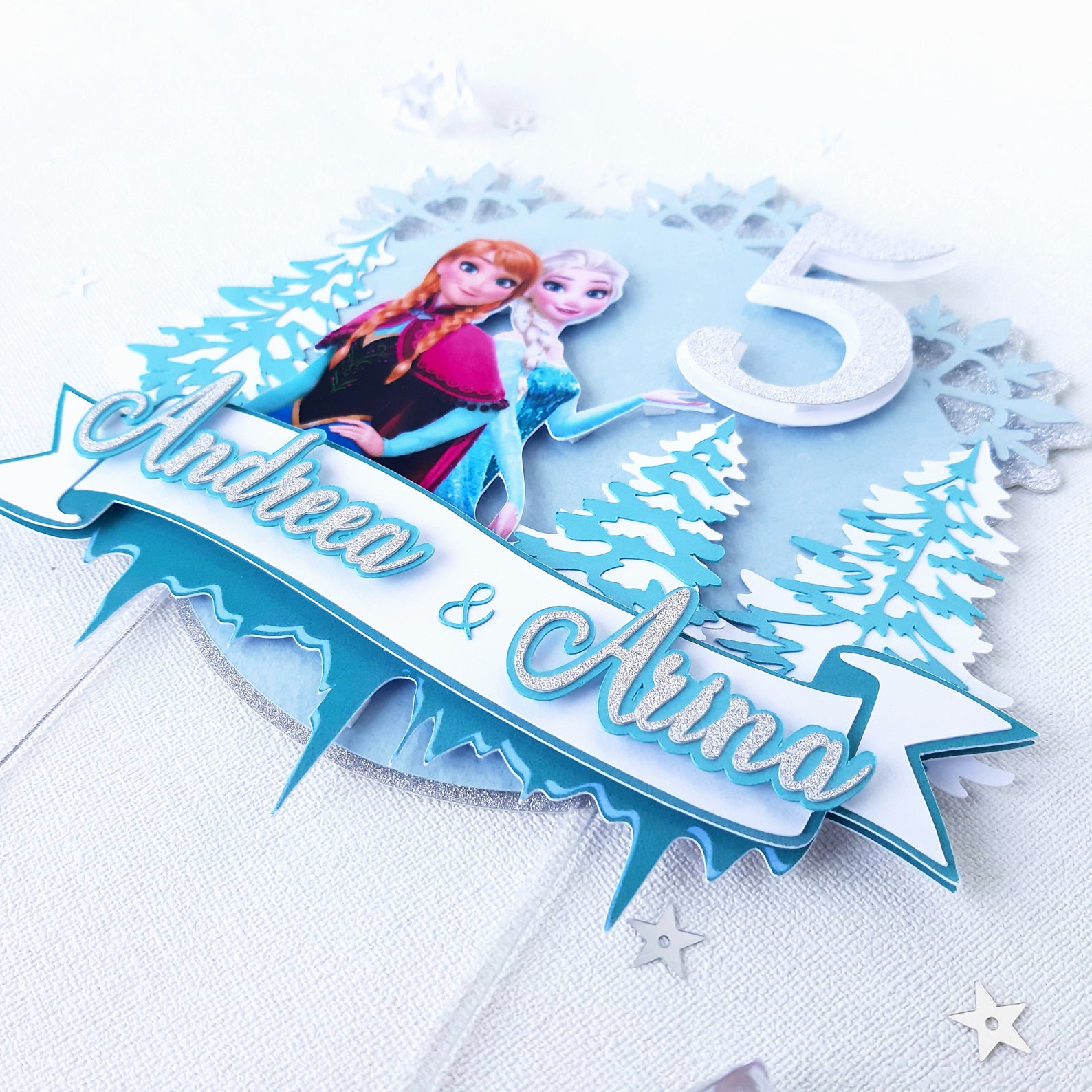 Frozen cake topper Frozen Party Decorations Elsa Party | Etsy