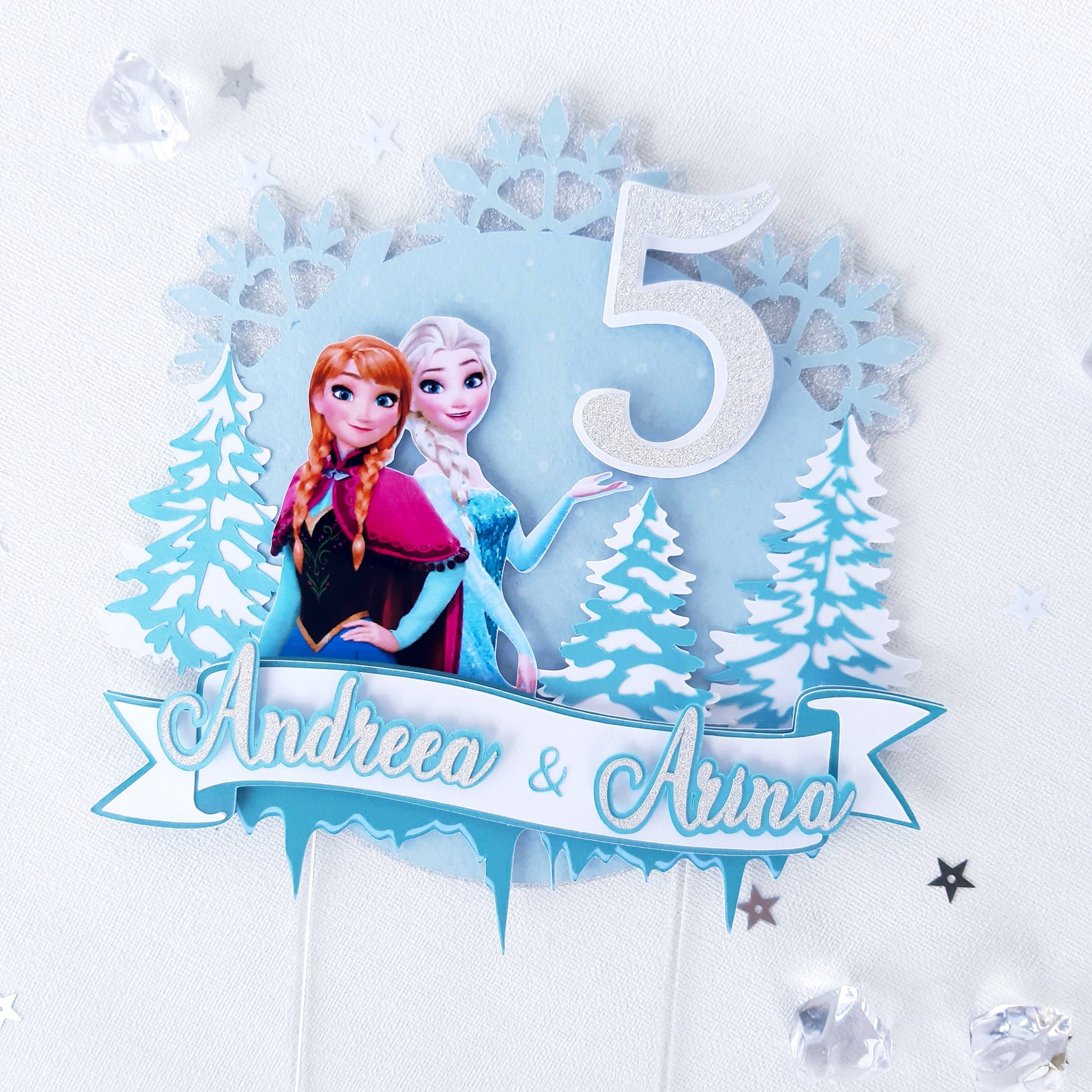 Frozen Cake Topper Frozen Party Decorations Elsa Party Etsy Australia