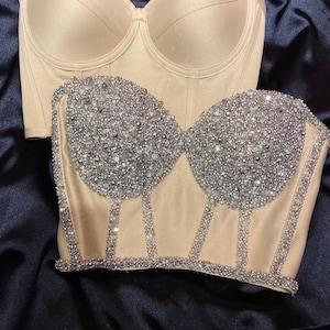 Rhinestone covered bustier shop