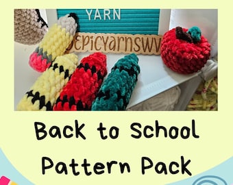 Back to School Crochet Pattern Pack