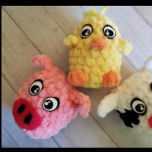 Farm Animals Claw Machine Crochet Patterns