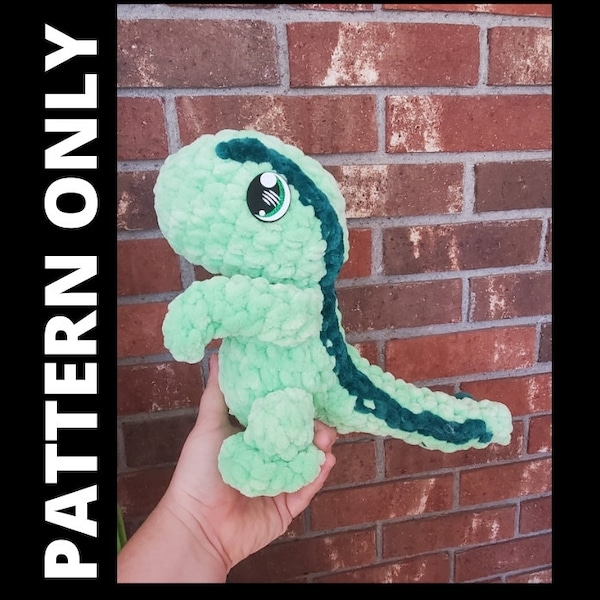 Rick the Raptor Dinosaur Crochet Pattern