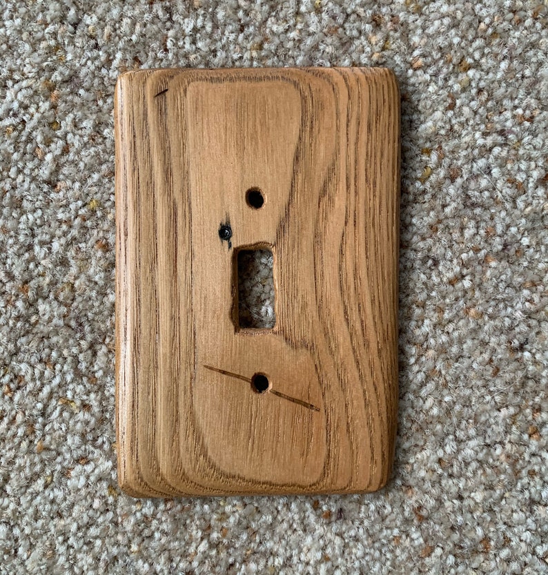 American Chestnut Wood Light Switch Cover Home Decor DIY Etsy