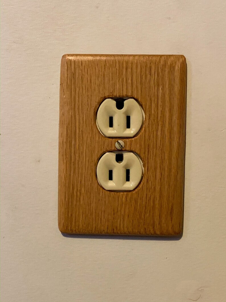 Vermont Oak Wood Outlet Cover home decor DIY accents for everyone from