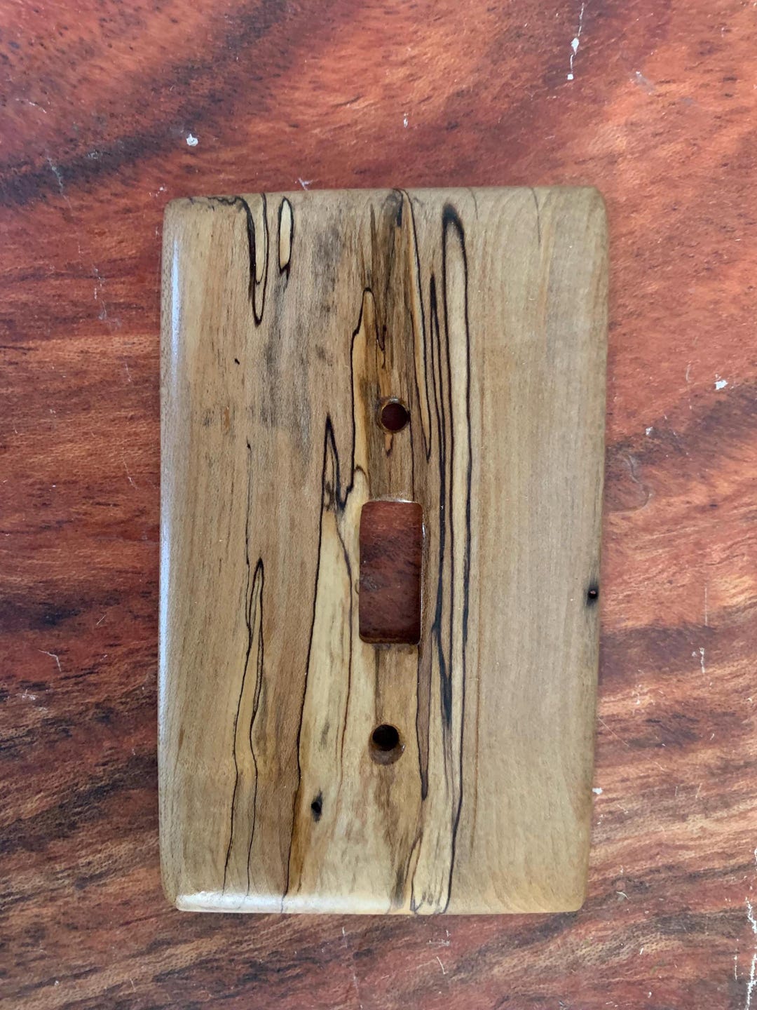 Spalted Maple Wood Light Switch Cover Home Decor DIY Accents for ...
