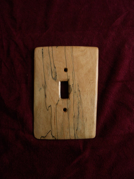 Vermont Spalted Maple Light Switch Cover Handmade Switch Plate Perfect For Interior Design And Dyi