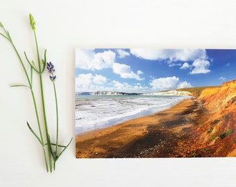 Compton Beach, Isle of Wight, Blank Greeting Card, Fine Art Photographs by SarahFrippMorris