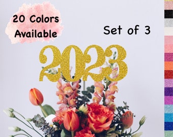 2025 Party Decorations   2023 Centerpiece for New Years , Graduation ( ANY YEAR) 6 inches wide All Years Available  Glitter Decorations