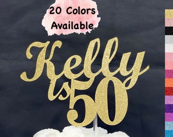Personalized Cake topper Any name Any age Birthday Cake Topper Birthday Party Decoration Cake Topper Happy  Birthday Cake Topper
