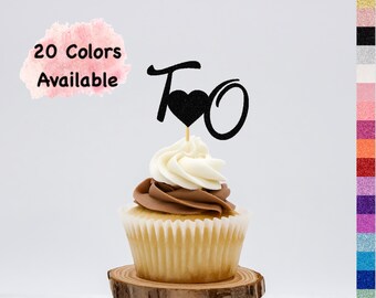Personalized Initials Cupcake Toppers with Heart , Monogram Letter Cupcake Toppers For Wedding  Bridal Shower Bachelorette  Engagement party