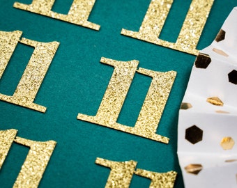 11th Birthday Confetti   Party Favors 11th Anniversary Decorations Party Decorations Number 11 Number Cutout   (20 Colors Available)