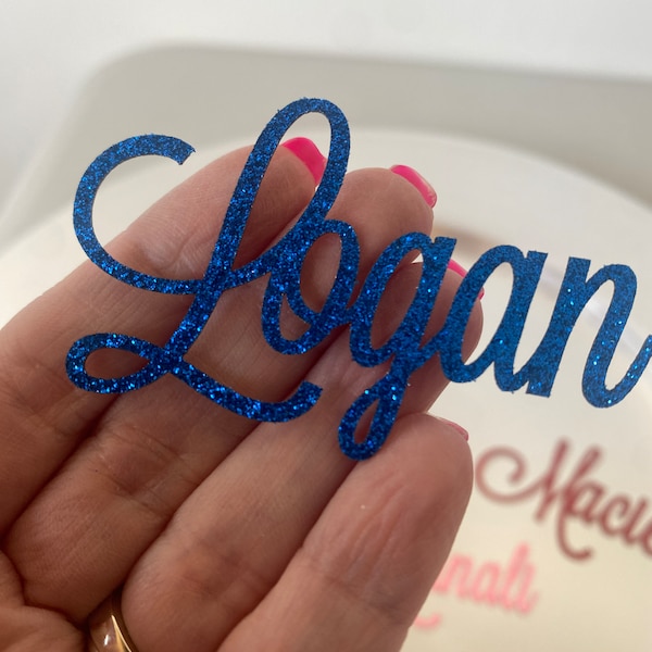 Confeti con nombre personalizado (juego de 20) Cualquier nombre (20 colores disponibles)