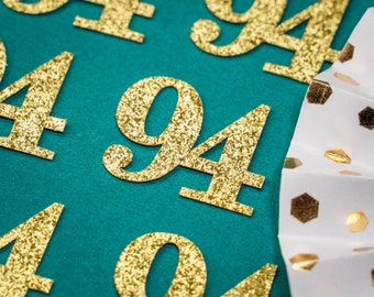 94th Birthday Confetti   Party Favors 94th Anniversary Decorations Party Decorations Number 94 Number Cutout   (20 Colors Available)