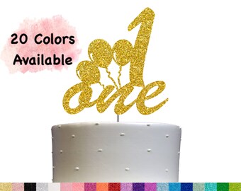 1st Birthday Cake Topper | Number One Cake Topper | 1st Birthday Party Decorations | Age 1 Milestone Celebration | Birthday Party Supplies