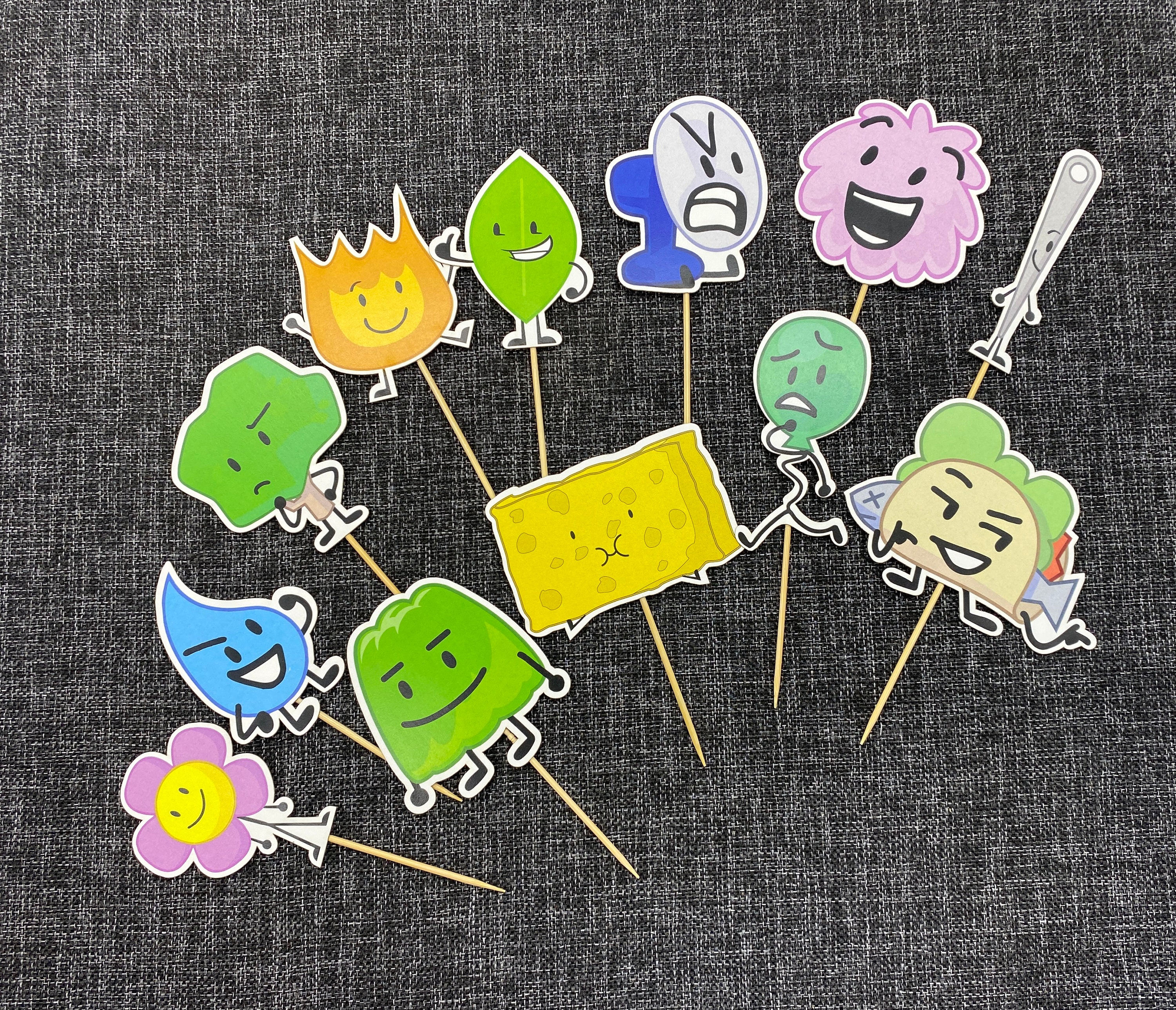 BFDI All Characters (Rainbow) | Art Print