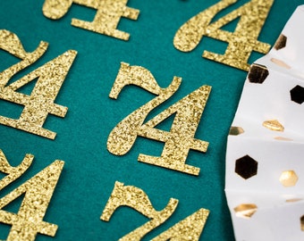 74th Birthday Confetti   Party Favors 74th Anniversary Decorations Party Decorations Number 74 Number Cutout   (20 Colors Available)