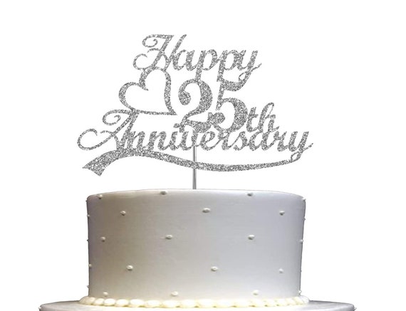 25th Anniversary Cake Topper -25CT0020 – Cake Toppers India