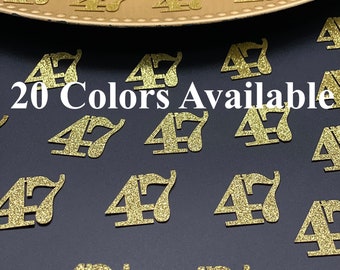 47th Birthday confetti  (1 inch) Adult Party Glitter Birthday Party Decorations number confetti age 47 birthday party decorations