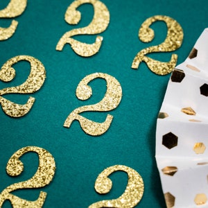 2nd Birthday Confetti   Party Favors 2nd Anniversary Decorations Party Decorations Number 2 Number Cutout   ( 20 Colors Available )