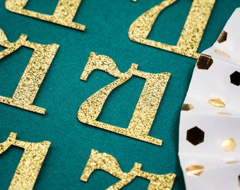 71st Birthday Confetti   Party Favors 71st Anniversary Decorations Party Decorations Number 71 Number Cutout   (20 Colors Available)