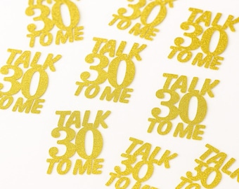 Talk 30 To Me Cutout  SET of 40