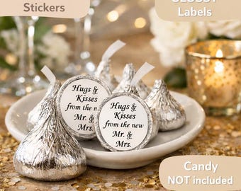 Set of 324 Stickers – 0.75" Candy Favor Labels for Wedding Favors Perfect for Parties & Showers – Fun, Easy Decoration – Candy Not Included