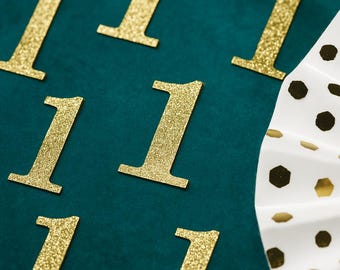 1st Birthday Confetti   Party Favors 1st Anniversary Decorations Party Decorations Number 1 Number Cutout   ( 20 Colors Available )