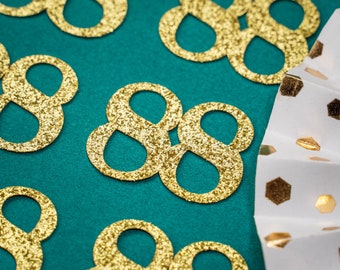 88th Birthday Confetti   Party Favors 88th Anniversary Decorations Party Decorations Number 88 Number Cutout   (20 Colors Available)