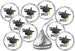 ALL Years Available Graduation Party Cap Class of 2023 Favors for Kisses Stickers Labels (SET of 216)  (candy not included)  Class Reunion 