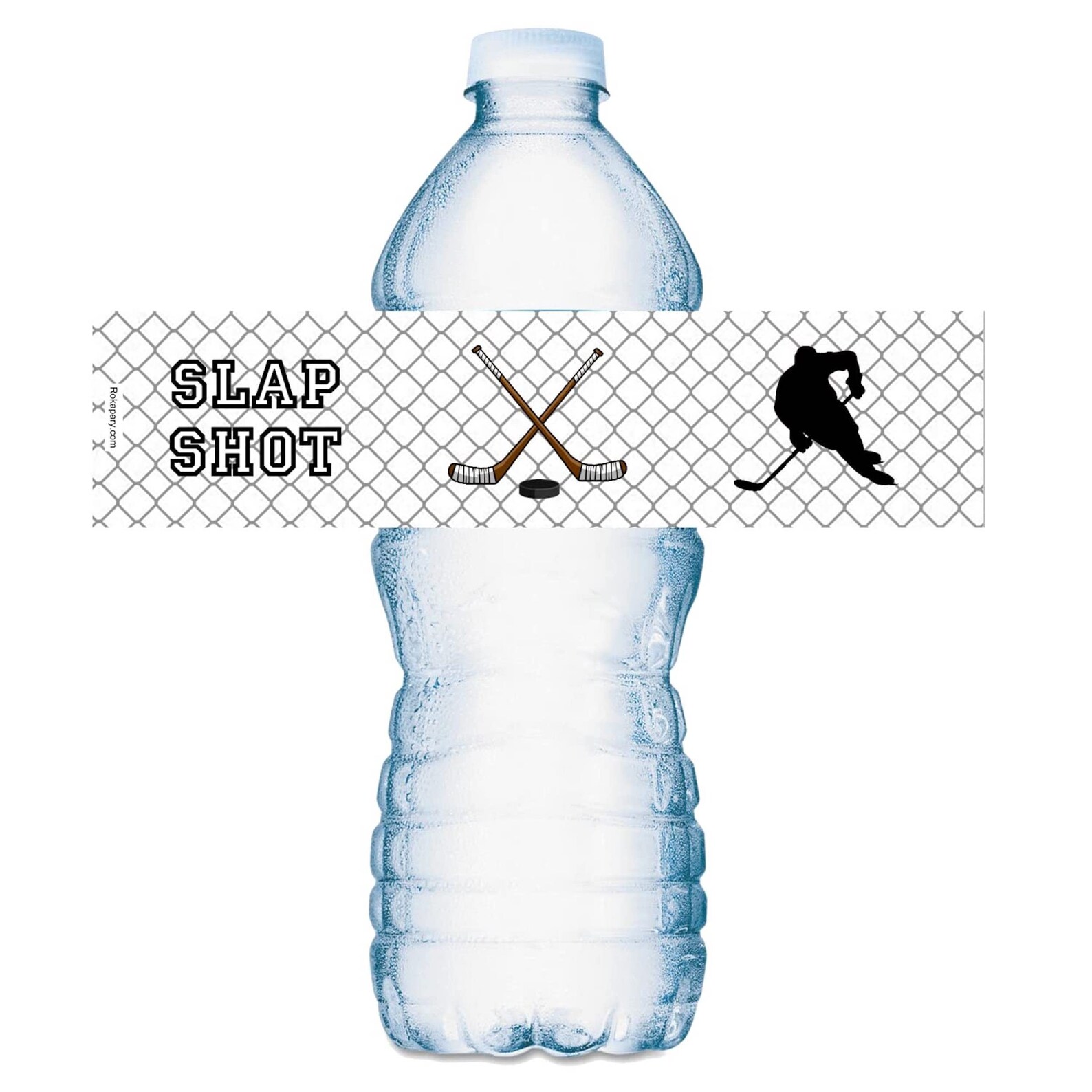 20 Sports Hockey Water Bottle Labels Waterproof Water Bottle Etsy