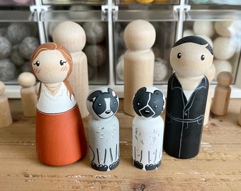 Custom Family Peg dolls