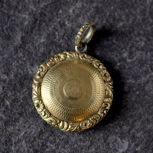 Lovely Antique Genuine Georgian English Gold Locket Pendant Charm C1810 ...