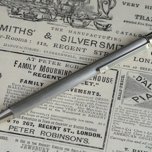 Stylo à bille vintage de qualité, authentique Must De Cartier en acier brossé