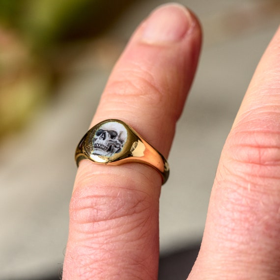 超希少 19C末~20C初頭 18k gold signet ring 超希少 19C末~20C初頭 18k gold signet ring
