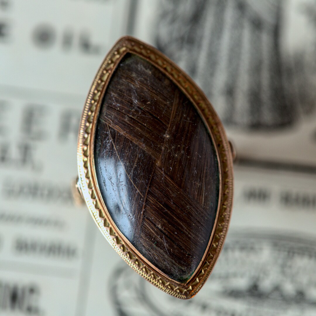 Rare Antique Georgian English Gold Mourning Locket Ring C1770 Look and ...
