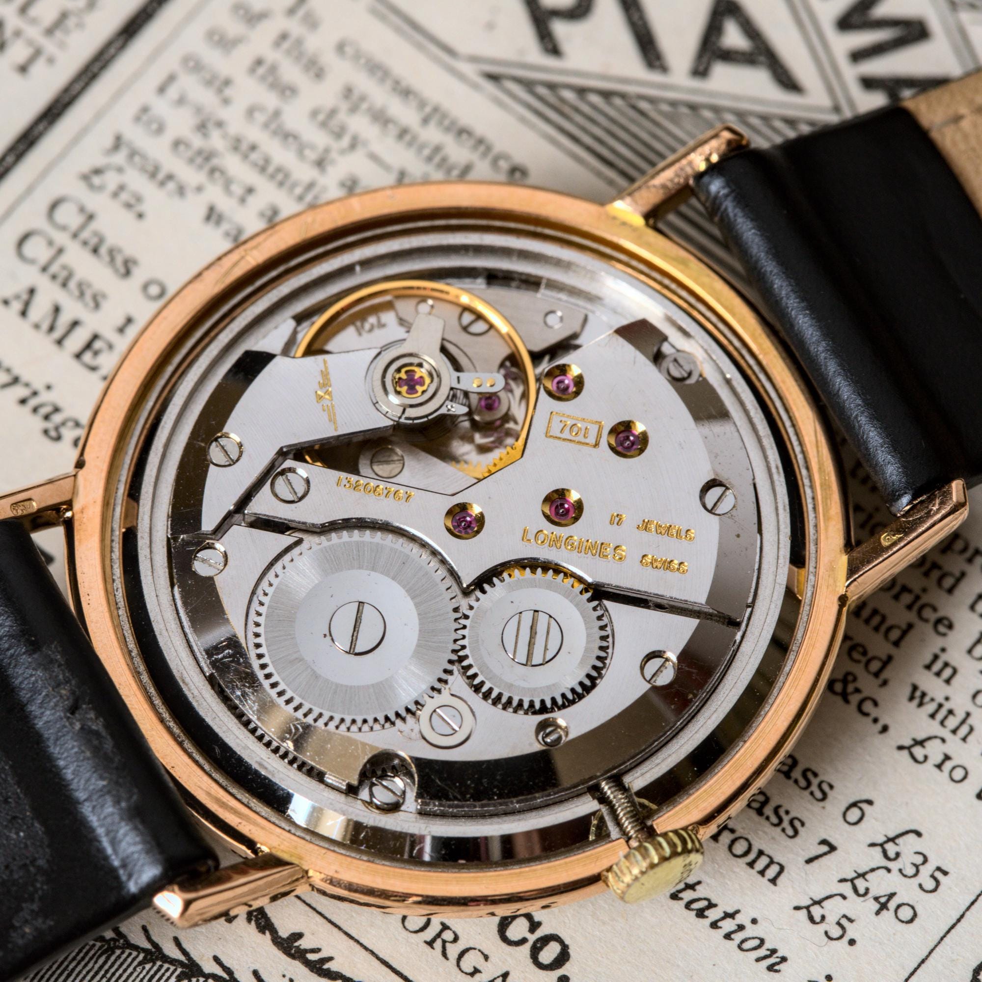 素晴らしいヴィンテージ18Kゴールドスイス製腕時計 ロンジン 手巻き