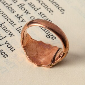 Heavy Quality Vintage English 9K Rose Gold Shield Signet Pinky Ring Initials HP image 3